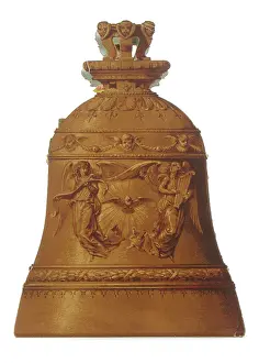 Harps: Wedding card in the shape of a bell