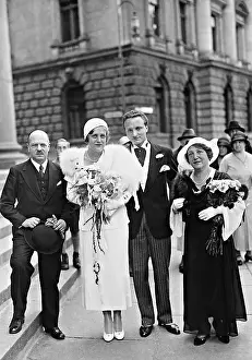 Marries: Wedding of Carl Adlon, 1932