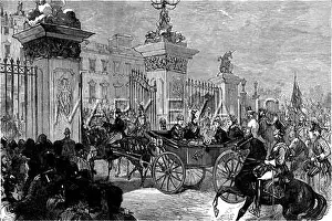 The wedding carriage of the Duke of Edinburgh and the Grand