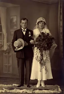 Jun16: Wedding couple, c.1930