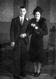 Gill Stoker: Wedding couple in dark clothes
