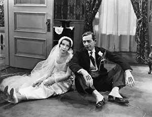 Wedded: Wedding couple sitting on floor