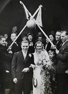 Bridegrooms: Wedding Customs - A guard of honor by