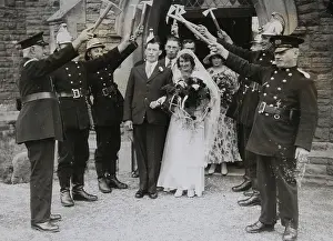 Thornbury: Wedding customs - A guard of honor of