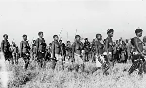 Mahlabatini: Part of Wedding Dance. Parade of girls in front of