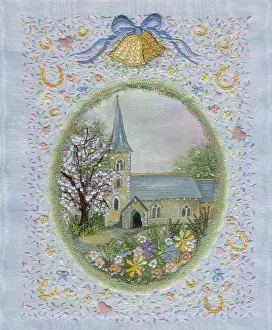 Confetti: Wedding Day ' church with flowers and tree