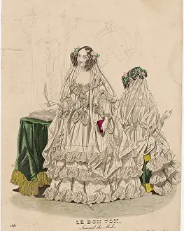 Engageantes: Wedding Dress 1840