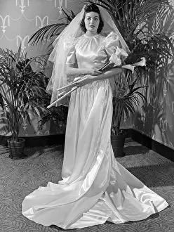 Gowns: Wedding dress, 1939