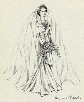 Pinkish: Wedding dress of the Duchess of Gloucester by Hartnell