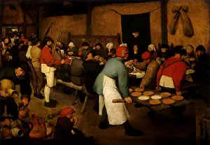 1566: Wedding Feast, by Bruegel