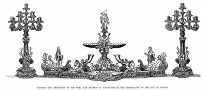 Centrepiece: Wedding gfits presented to the Duke & Duchess of Edinburgh