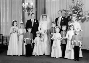 Devereux: Wedding Group - Majs C C Gaussen to Hon. Diana Bridget Deve