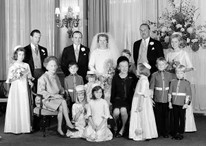 Devereux: Wedding Group - Majs C C Gaussen to Hon. Diana Bridget Deve