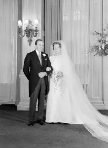 Devereux: Wedding Group - Majs C C Gaussen to Hon. Diana Bridget Deve