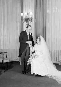 Devereux: Wedding Group - Majs C C Gaussen to Hon. Diana Bridget Deve