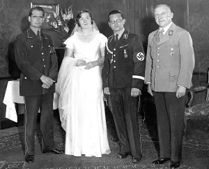 Registry: Wedding of Philipp Bouhler, attending are Rudolf Hess and Ga