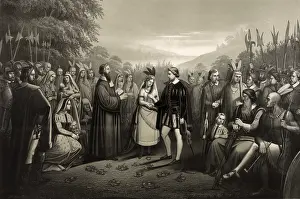 1614: The Wedding of Pocahontas and John Rolfe