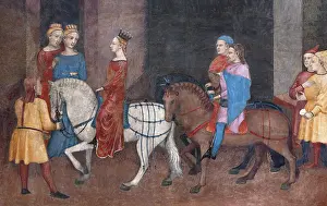Lorenzetti: Wedding procession, Allegory of Good Government