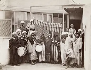 Sebah: Wedding procession with musicians, Egypt