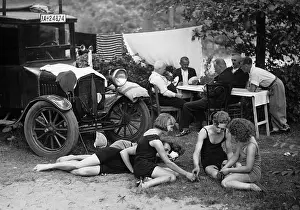 Tegel: Weekend getaway in the Tegel Forest, 1932
