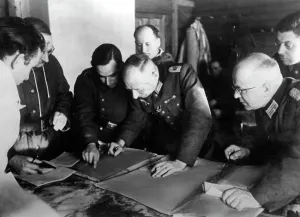 Discussed: Wehrmacht fighting partisans, 1943