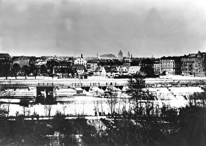 Theatinerkirche: The Wehrsteg over the Isar in Munich, 1898