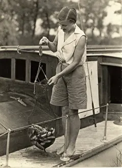 Haul: Weighing fish on board a boat