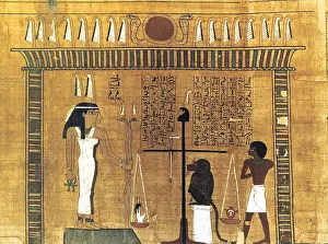 Practices: Weighing the heart of the deceased in a balance