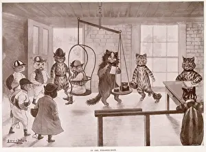 Jockeys: In the Weighing Room by Louis Wain