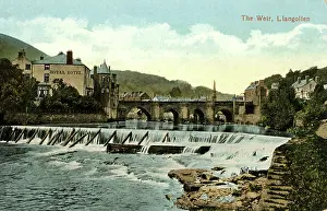 Llangollen: The Weir, Llangollen, North Wales