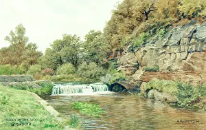 Sidmouth: Weir on the River Sid, Sidmouth, Devon