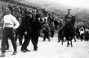 Dobruja: Welcome of bulgarian troops in the Dobruja, 1916