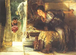 Tadema: Welcome Footsteps, by Alma-Tadema