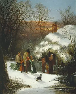 Welcome Home " snow scene