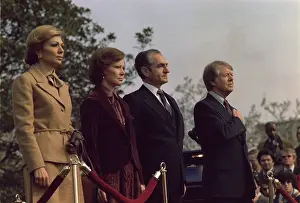 Marred: The welcoming ceremony for the Shah of Iran ?