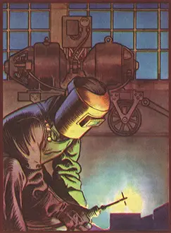 Welder: Welder with Blowtorch
