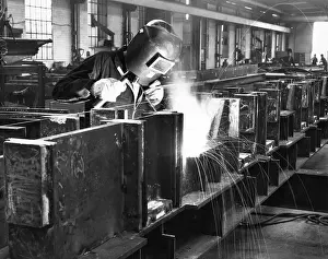 Teesside: WELDER AT WORK
