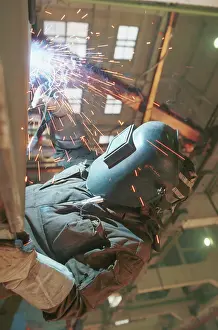 Imported: Welding work in Kaliningrad region, 1995