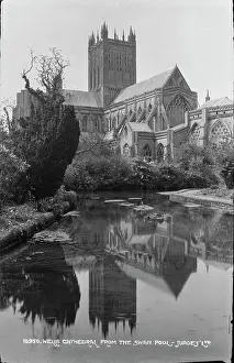 Landmarks: Wells Cathedral from the Swan Pool