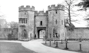 Drawbridge: Wells, the Drawbridge, Bishop's Palace c1960