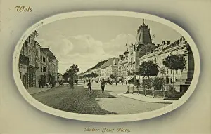 Wels: Wels. Kaiser Josef Platz. 1910. Collotype [platinum