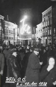 Wels: Wels. Upper Austria. Luminous propaganda