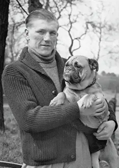 Farr: The Welsh boxer Tommy Farr with his