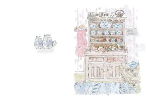 Mugs: Welsh Dresser and Kitchen Table