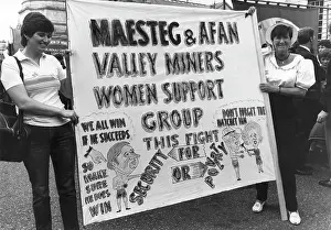 Hatchet: Welsh miners wives banner
