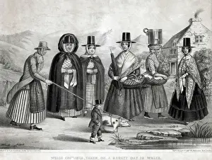 Shawls: WELSH WOMEN & PIG