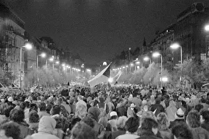 Hroch: Wenceslas Square - demonstration
