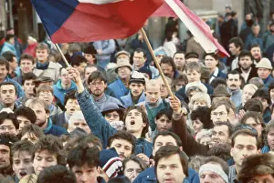 Khol: Wenceslas Square - demonstration - protest