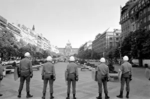 Merta: Wenceslas Square - demonstration - protest - police