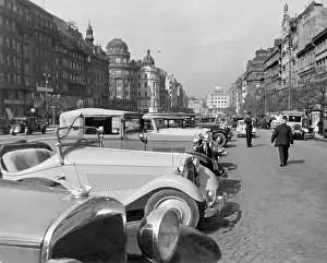 Wenceslas: Wenceslas Square in Prague, 1936